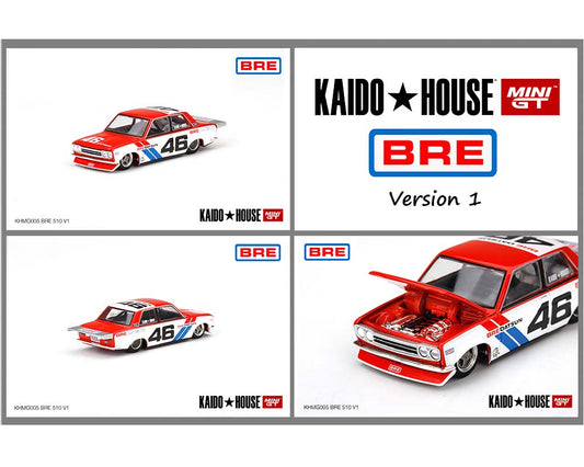 Kaido House x Mini GT 1:64 Datsun 510 Pro Street BRE #46 Versión 1