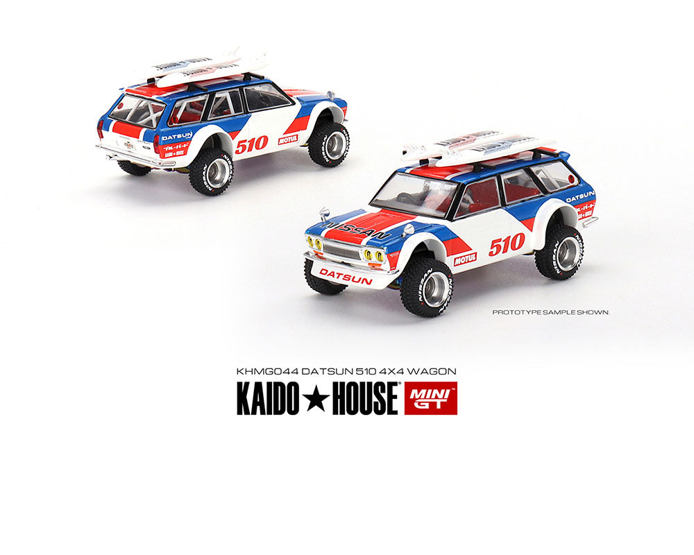 Mini GT 1:64 Kaido House Datsun KAIDO 510 Wagon 4×4 Kaido GT Surf Safari