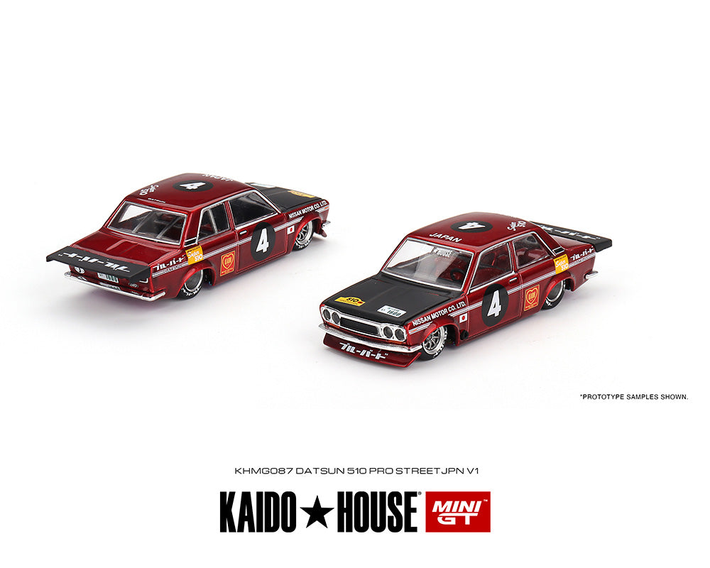 House x Mini GT 1:64 Datsun 510 Pro Street JPN V1