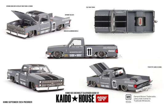 (Pre Order) Chevrolet Silverado KAIDO  HOUSE V2 Grey Belitech