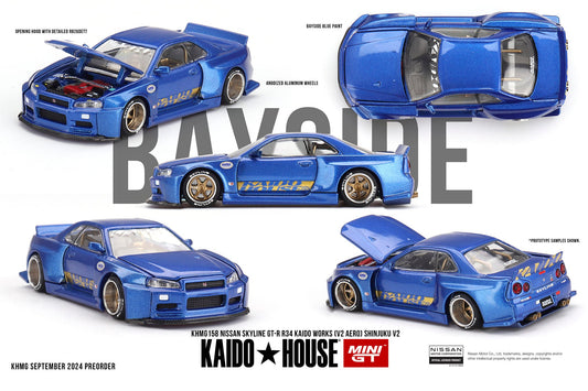 (Pre Order) Nissan Skyline GT-R (R34) Kaido House Works (V2 Aero) SHINJUKU V