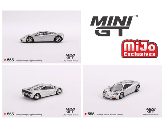 Mini GT 1:64 McLaren F1 – Magnesium Silver