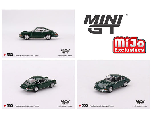 Mini GT 1:64 Porsche 911 1963 – Verde Irlandés – Exclusivos Mijo