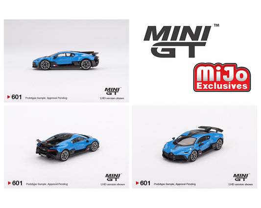 Mini GT 1:64 Bugatti Divo – Blu Bugatti – LHD