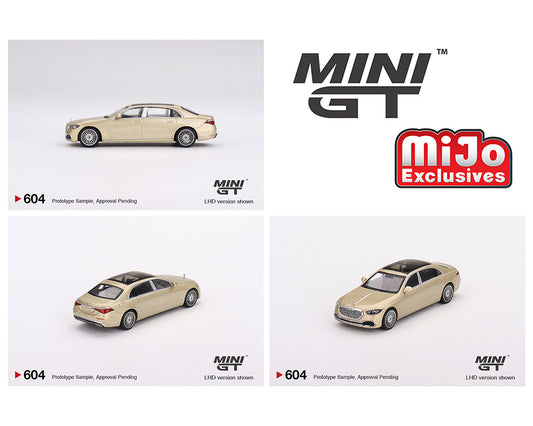 Mini GT 1:64 Mercedes-Maybach S680 – Champagne Metallic – LHD
