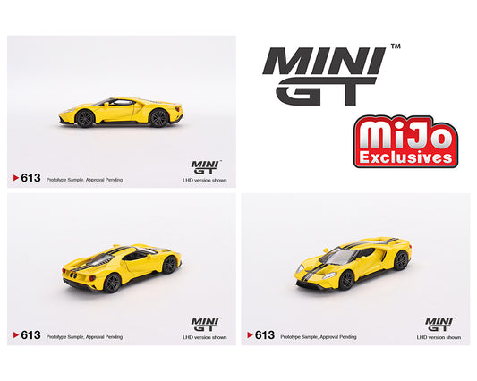 Mini GT 1:64 Ford GT – Triple Amarillo – Exclusivos MiJo