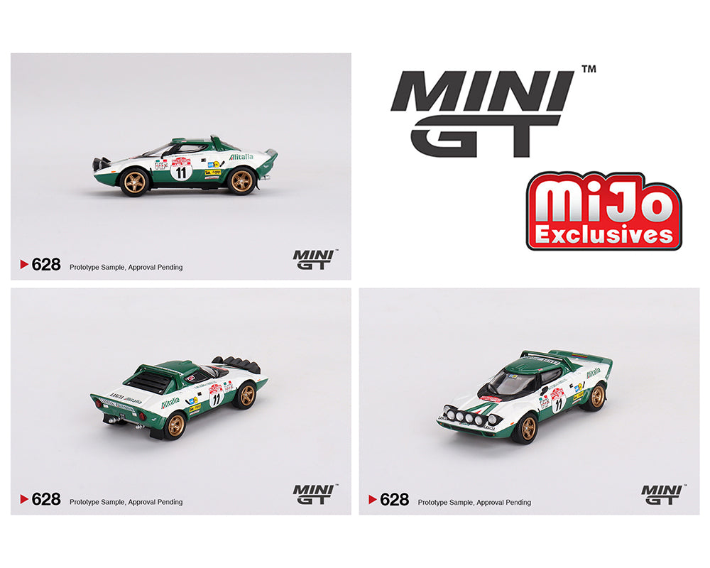 Mini GT 1:64 Lancia Stratos HF 1975 Rally Sanremo Winner #11- White