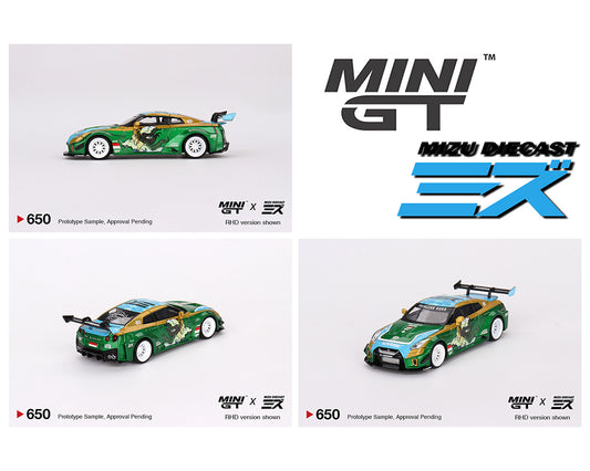 Mini GT 1:64 LB-Silhouette WORKS GT NISSAN 35GT-RR Ver.2 “RORO” MINI GT x MIZU Diecast