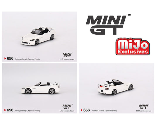 Mini GT 1:64 Honda S2000 (AP2) CR Grand Prix – White- MiJo Exclusives