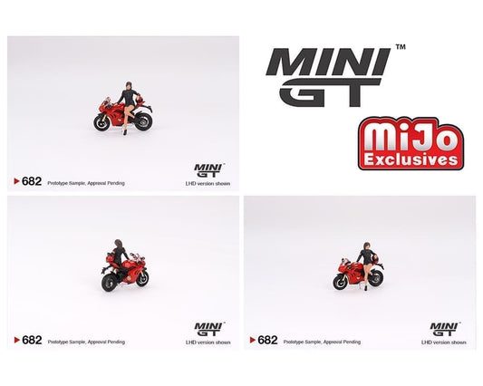 Mini GT 1:64 Ducati Panigale V4 S with Ducati Girl Figure