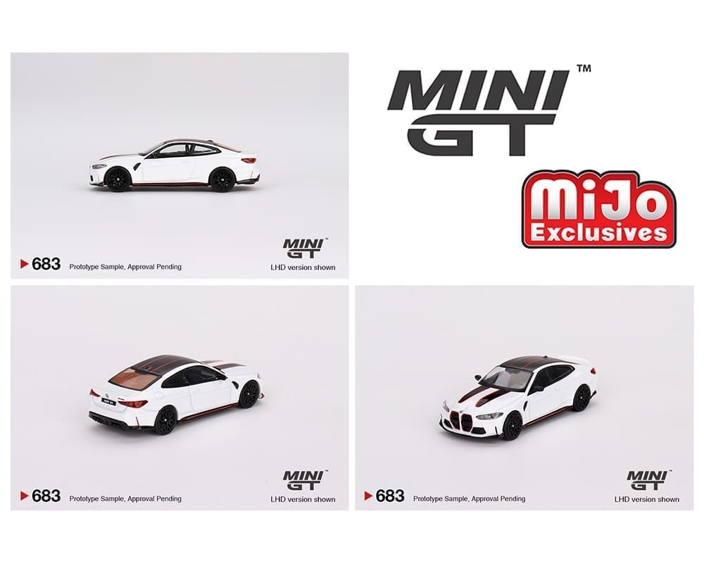 Mini GT 1:64 BMW M4 CSL – Alpine Whit