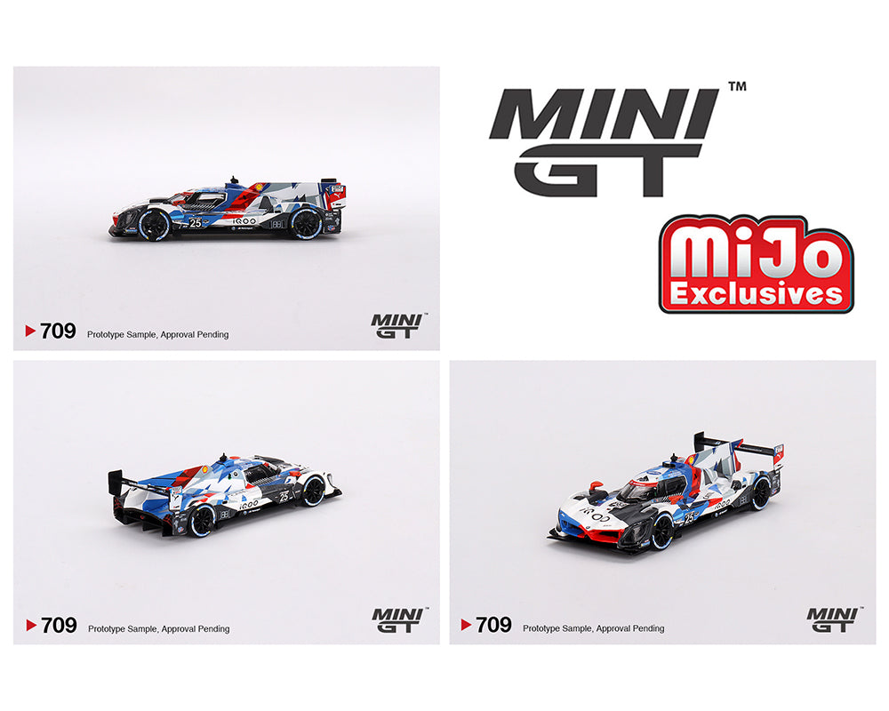 Mini GT 1:64 BMW M Hybrid V8 #25 BMW M Team RLL 2023 IMSA Sebring 12 Hrs 2nd Place