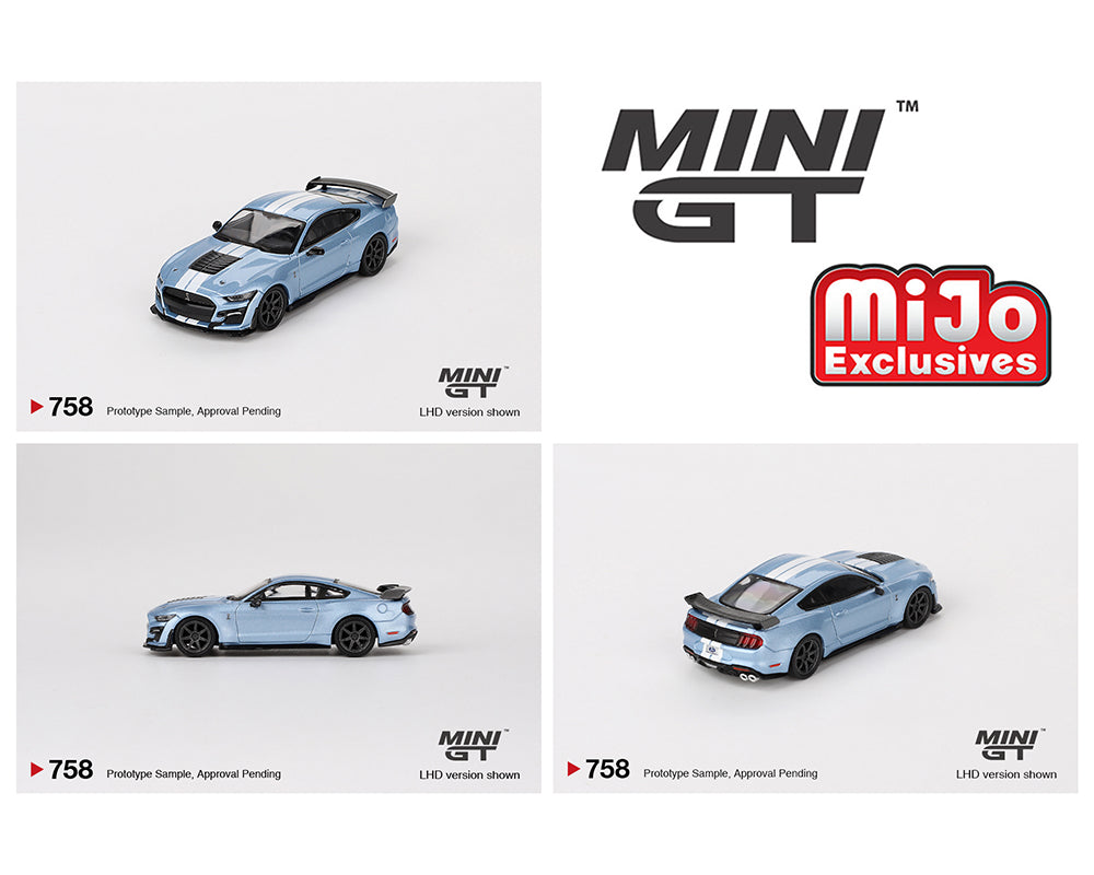 Mini GT 1:64 Ford Mustang Shelby GT500 Heritage Edition – blue