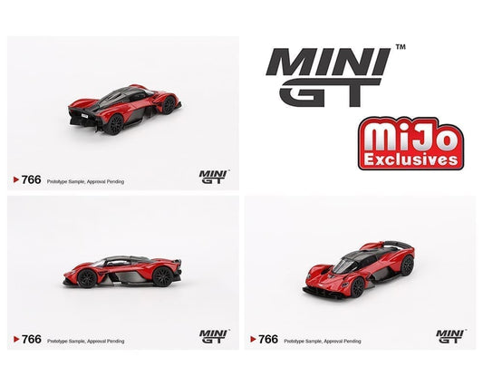 Mini GT 1:64 Aston Martin Valkyrie – Hyper Red – Mijo Exclusives