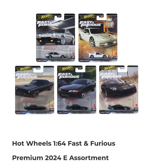 Hot Wheels 1:64 Fast & Furious Premium 2024 E Assortment