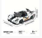 367 Piece Super Sports Car Lego