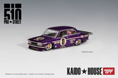 Mini GT X Kaido House 002 Datsun 510 Pro Street OG Purple