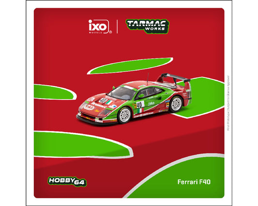 Tarmac Works 1:64 Ferrari F40 24h de Le Mans 1995 A. Olofsson / L. Della Noce / T. Ota
