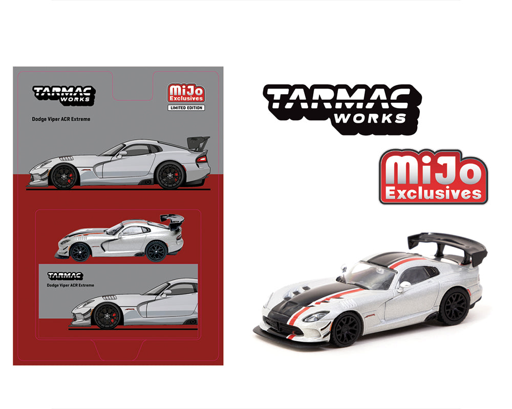 Tarmac Works 1:64 Dodge Viper ACR Extreme – Silver – Global64