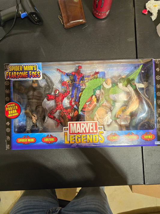 MARVEL LEGENDS SPIDER-MAN FEARSOME FOES BOX SET NEW 6" FIGURES CARNAGE VULTURE