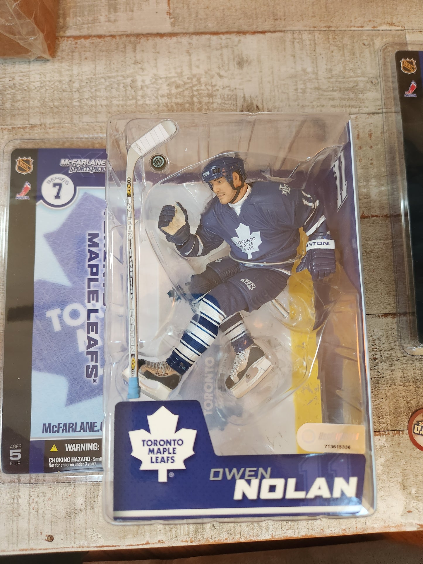 McFarlane Sports Picks Owen Nolan Toronto Maple Leafs NHL Series 7 Blue Jersey