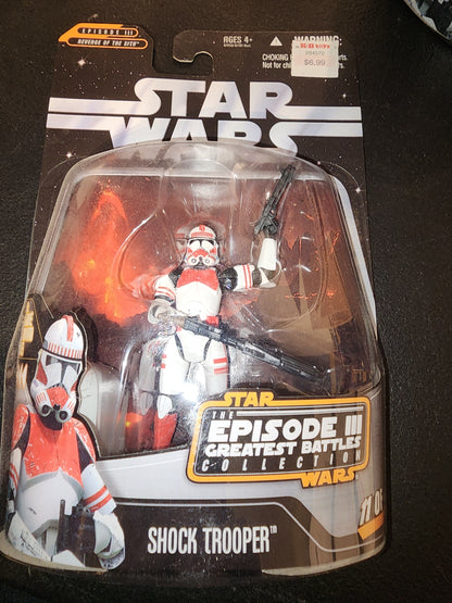 Star Wars Episode 3 Collection Shock Trooper Figure 2006 W/ Hologram Mini Figure