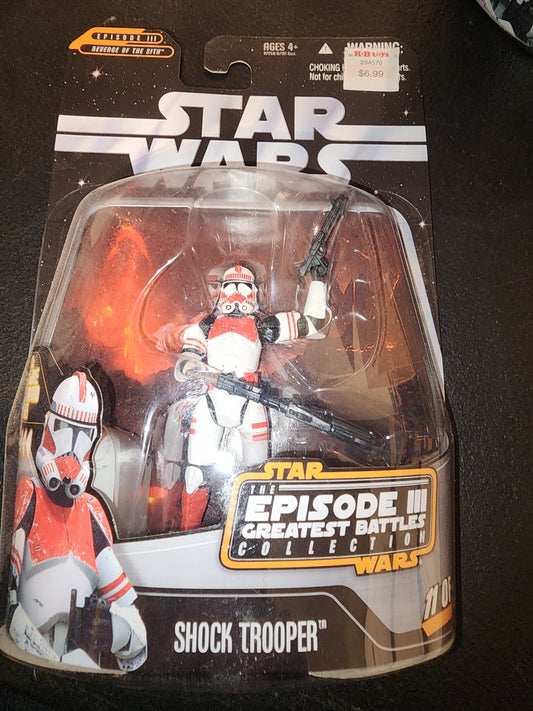 Star Wars Episode 3 Collection Shock Trooper Figure 2006 W/ Hologram Mini Figure