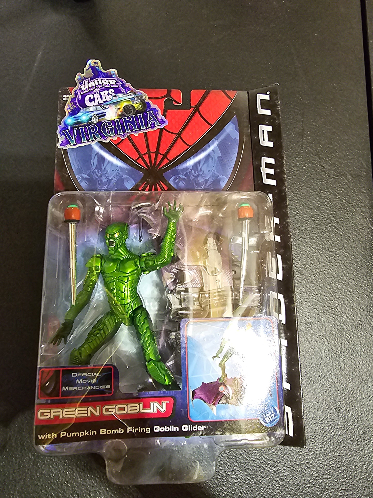 ToyBiz Green Goblin Action Figure - Spiderman-man Movie 2001 Dafoe