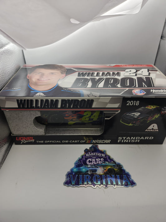 2018 Willian Byron # 24 Axalta 1/24 Scale Stock Car