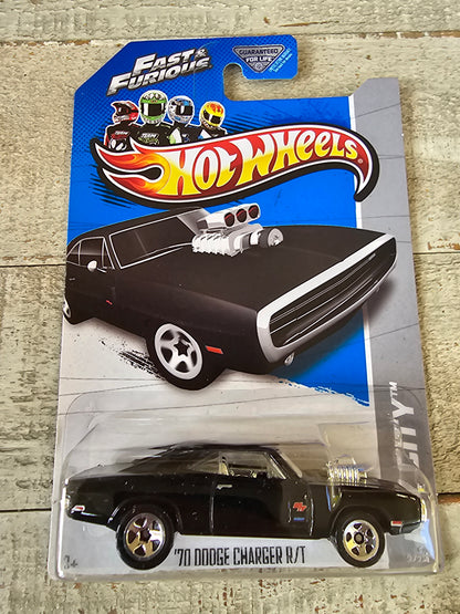 Hot Wheels 2013 HW City Street Power Fast & Furious '70 Dodge Charger R/T Black Mainline