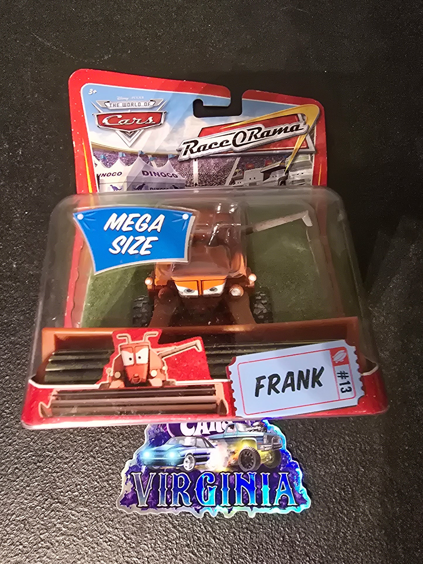 Disney Pixar Cars FRANK The Harvester MEGA SIZE World Of Cars RaceORama #13 New