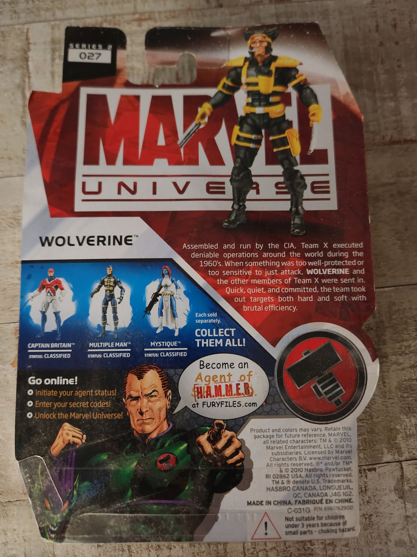 WOLVERINE (TEAM X) MARVEL UNIVERSE 3.75" FIGURE SERIES 2 #027 BRAND NEW