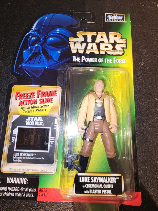 STAR WARS POTF (Freeze Frame) Luke Skywalker Ceremonial Outfit Gear 1997 HASBRO