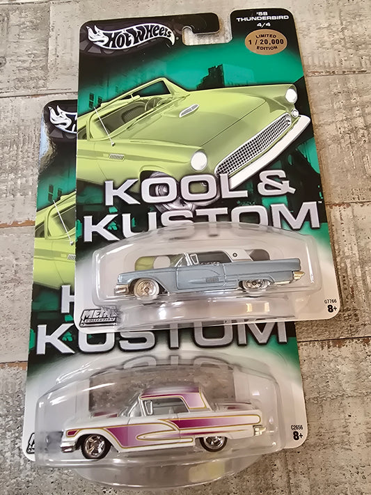 2003 Hot Wheels Kool & Kustom Series 59 Thunderbird set of 2