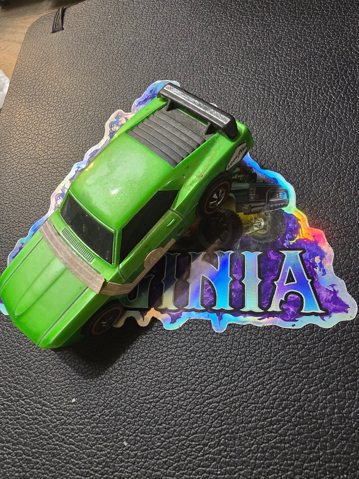 HOT WHEELS SIZZLERS -Mustang Boss 302 - Green Original Vintage 1971