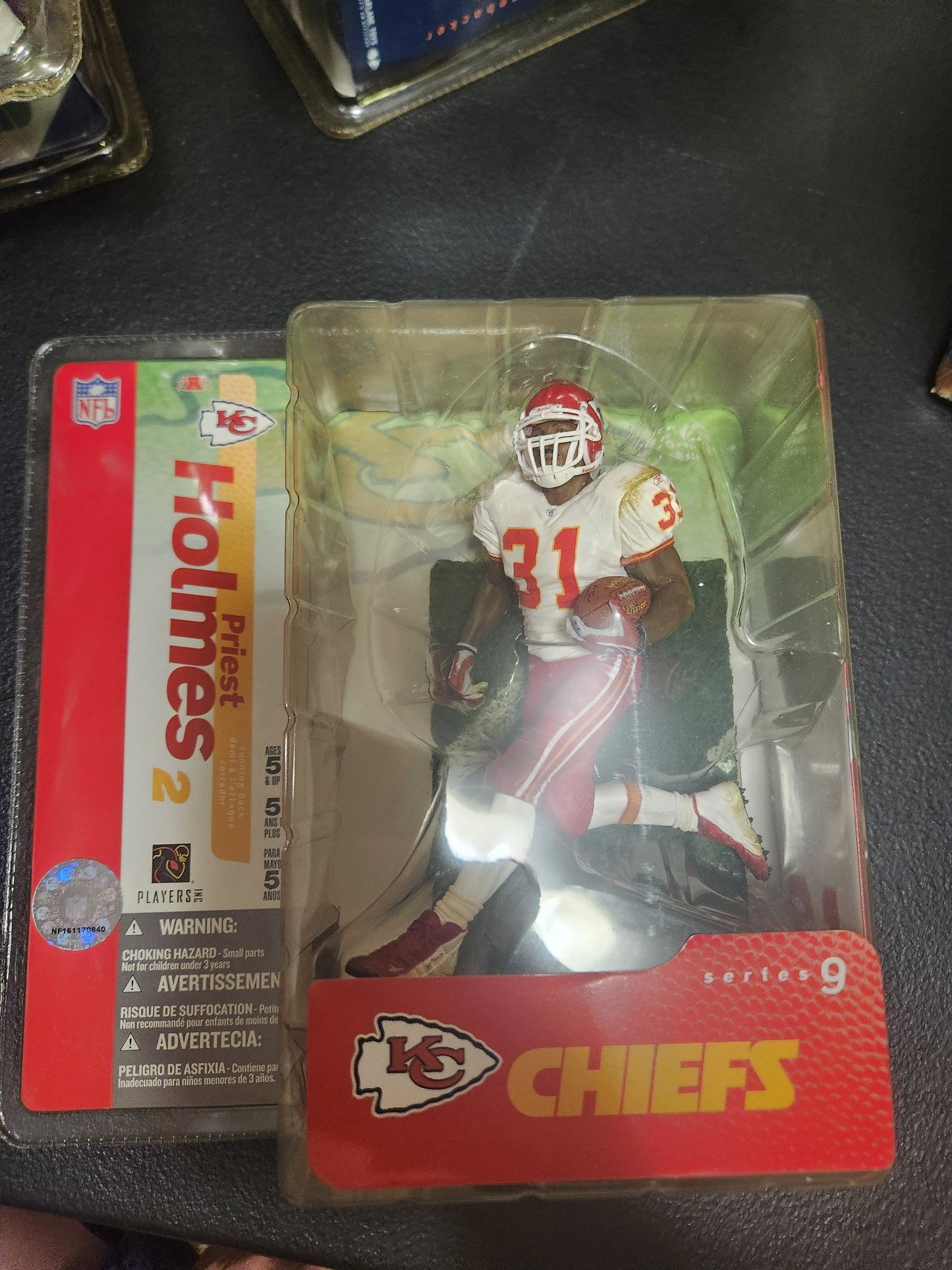 Priest Holmes 2 McFarlane NFL Series 9 Chase Variant White Figure 2004