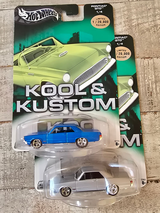 2003 Hot Wheels Kool & Kustom Series Pontiac GTO set of 2