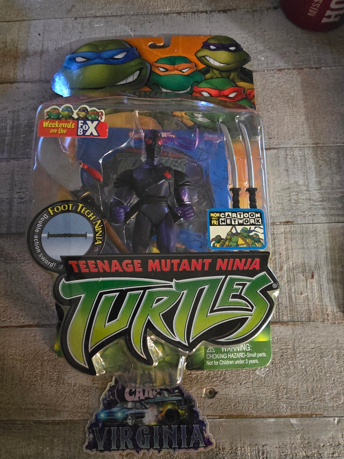 Teenage Mutant Ninja Turtles 5" Foot Tech Ninja New Factory Sealed Playmate 2003 Bad Packaging