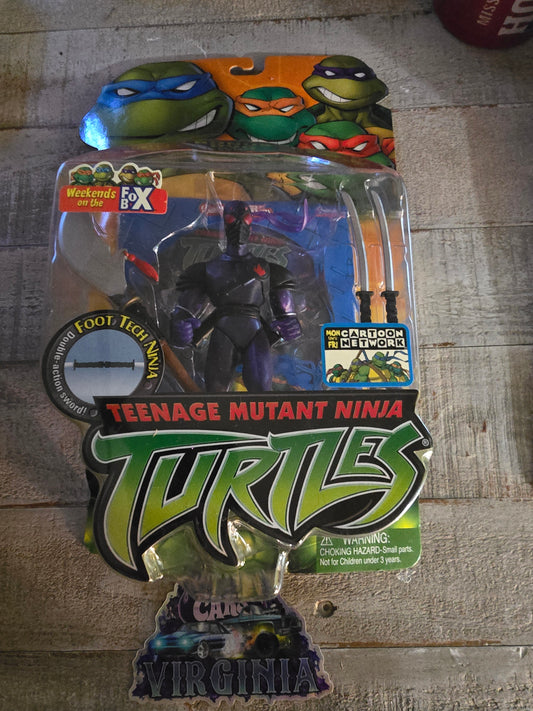 Teenage Mutant Ninja Turtles 5" Foot Tech Ninja New Factory Sealed Playmate 2003 Bad Packaging