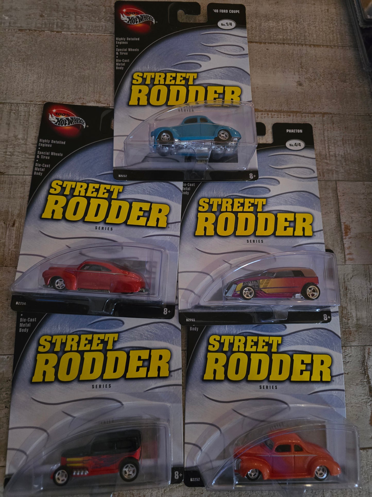 Hot Wheels street roddee series set of 5