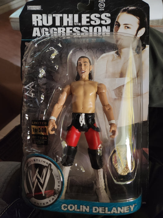 WWE Colin Delaney 1 Of 500 Rare Ruthless Aggression w/Leather & Die Cast Belt...