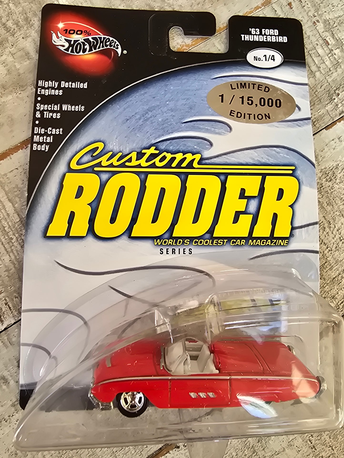 Hot Wheels '63 Ford Thunderbird 100% Preferred Custom Rodder #1/4 MIB