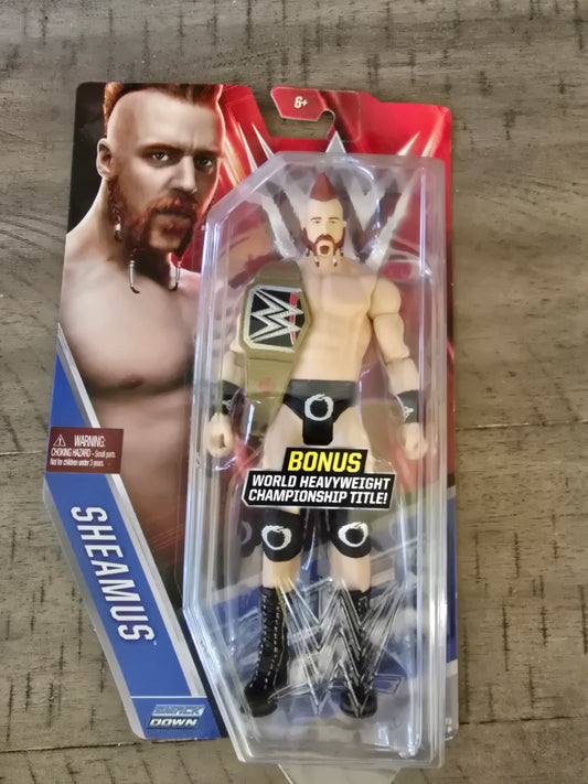 WWE Mattel Basic Series 59 Sheamus Action Figure Smackdown 2015 NEW with Belt