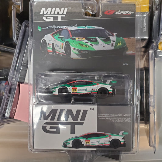 Mini GT Lamborghini Huracán GT3 EVO #87 1:64 - "Bamboo Airways Lamborghini GT3" JLOC 2023 SUPER GT SERIES #689