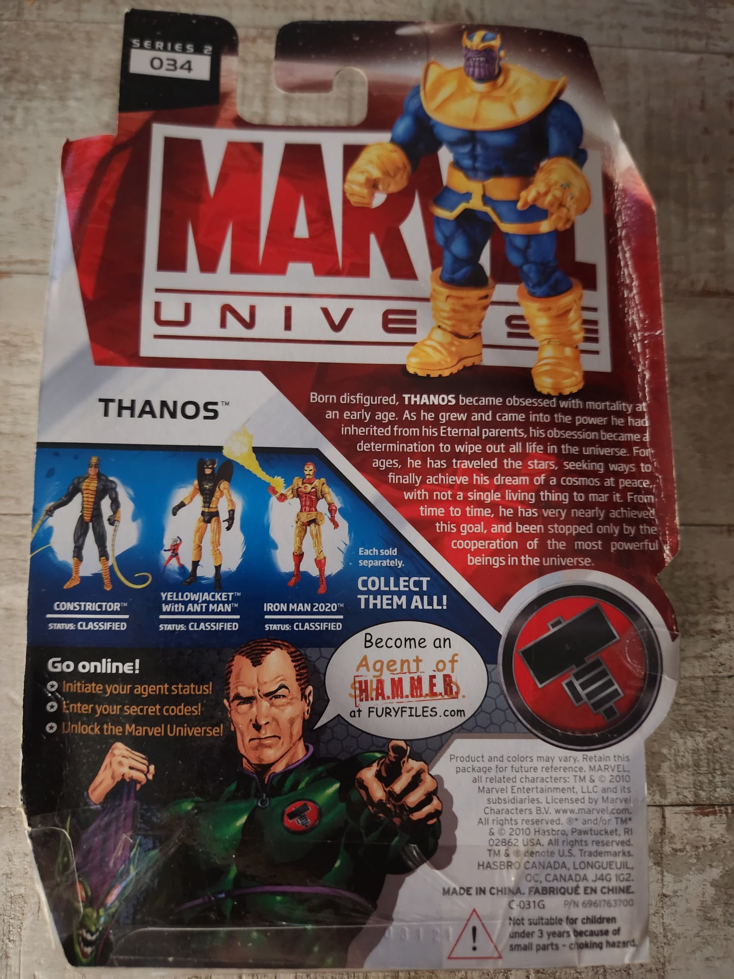 Marvel Universe 3.75" Thanos Series 2 #034 Hasbro 2010 New MOC