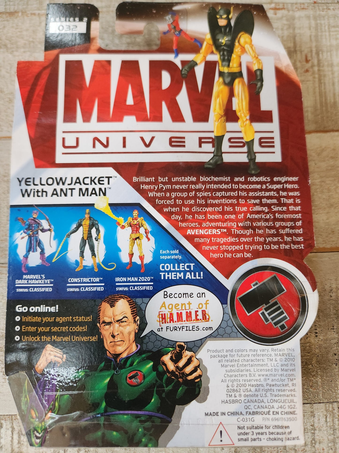 NEW YELLOWJACKET WITH ANT MAN MARVEL UNIVERSE 3.75" FIGURE SERIES 2 #032! b69