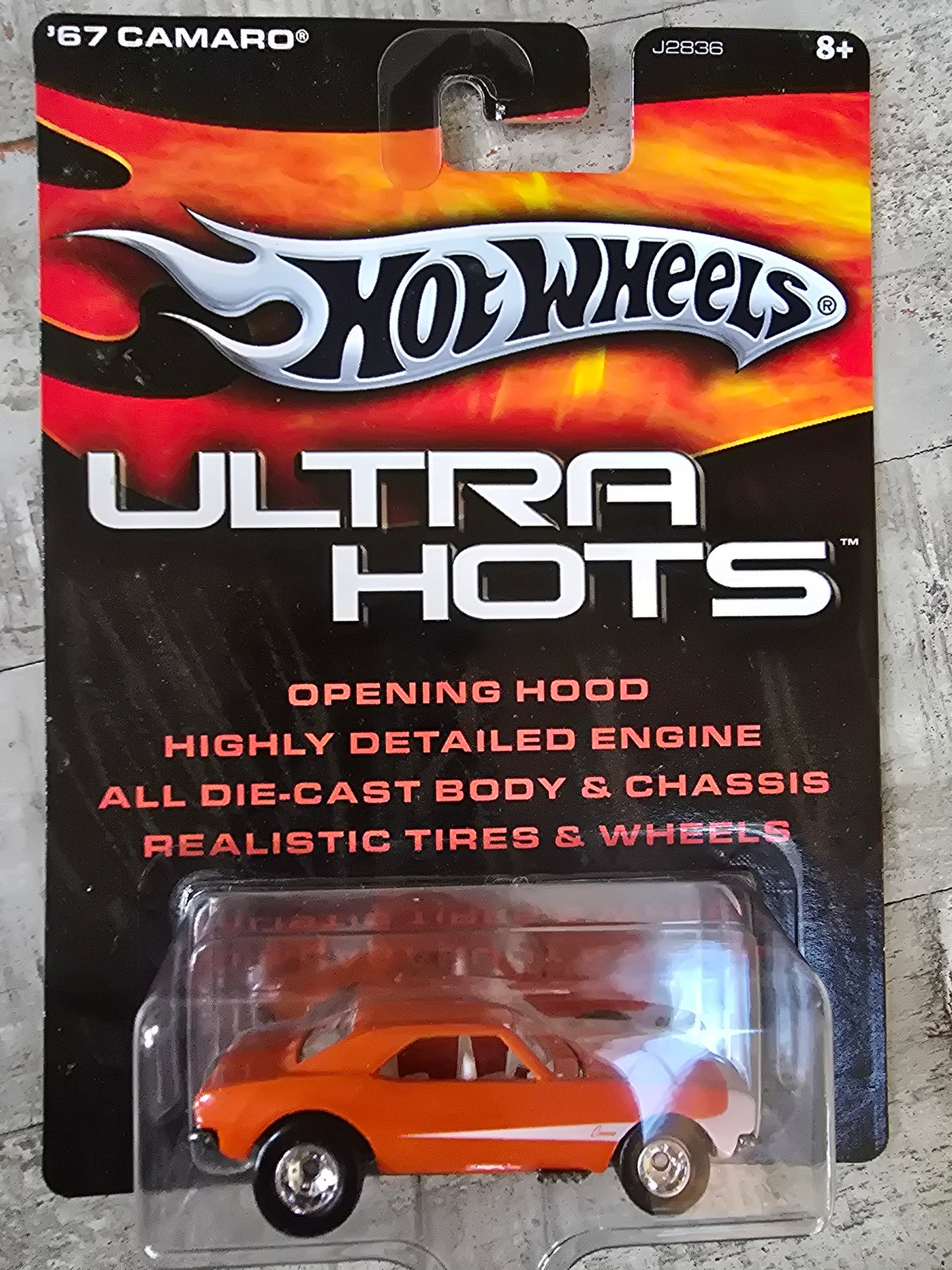 2005 Hot Wheels Ultra Hots Orange '67 Camaro w/5Spoke Wheels