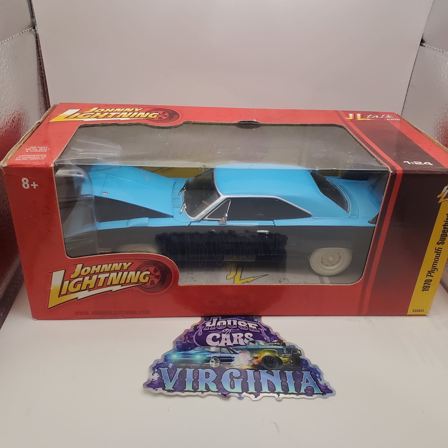 JOHNNY LIGHTNING 1970 PLYMOUTH SUPERBIRD Blue 1:24 RARE