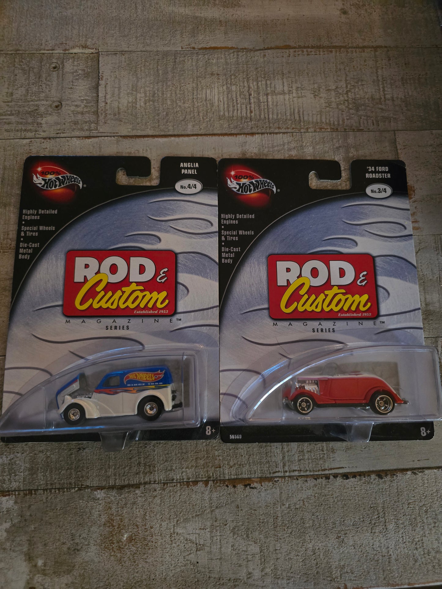 Hot Wheels rod and custom set of 2