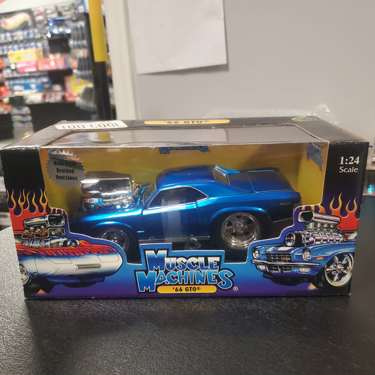 '66 GTO blue Limited Edition Muscle Machines 1 of 5800! 1:24 Scale